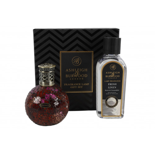 Ashleigh & Burwood Geurlamp cadeauset - Rose Bud & Fresh Linen