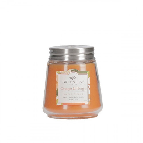 Greenleaf Orange & Honey Petite Candle