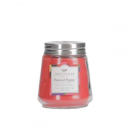 Greenleaf Painted Poppy Petite Candle