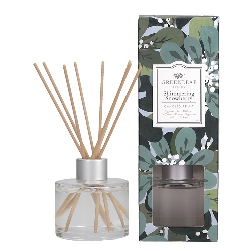 Greenleaf Shimmering Snowberry Signature Reed Diffuser