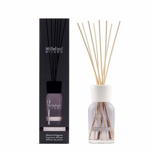 Millefiori Milano Reed Diffuser 250 ml Cocoa Blanc & Woods Millefiori Milano Reed Diffuser 250 ml Cocoa Blanc & Woods
