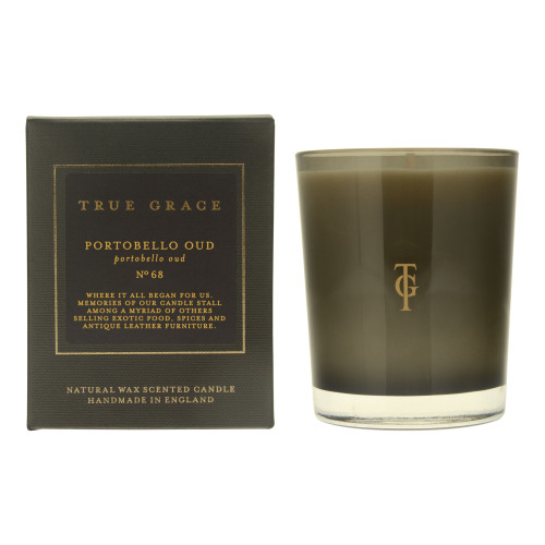 True Grace Geurkaars - Classic Candle - Manor - Portobello Oud