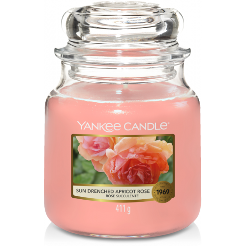 Yankee Candle Sun-Drenched Apricot Rose Medium Geurkaars