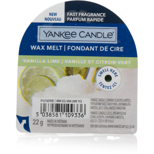 Yankee Candle Vanilla Lime New Wax Melt